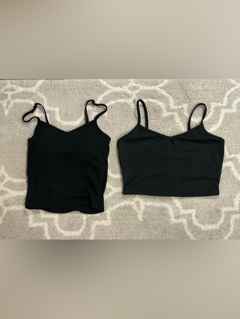 SHEIN Black Spaghetti Strap Camisole Duo, size XS/S